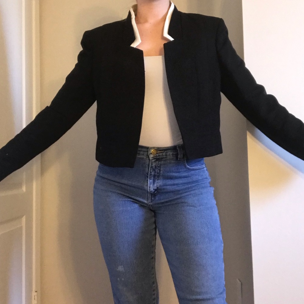 Vintage INC Jacket/Blazer with Cuts in Collar